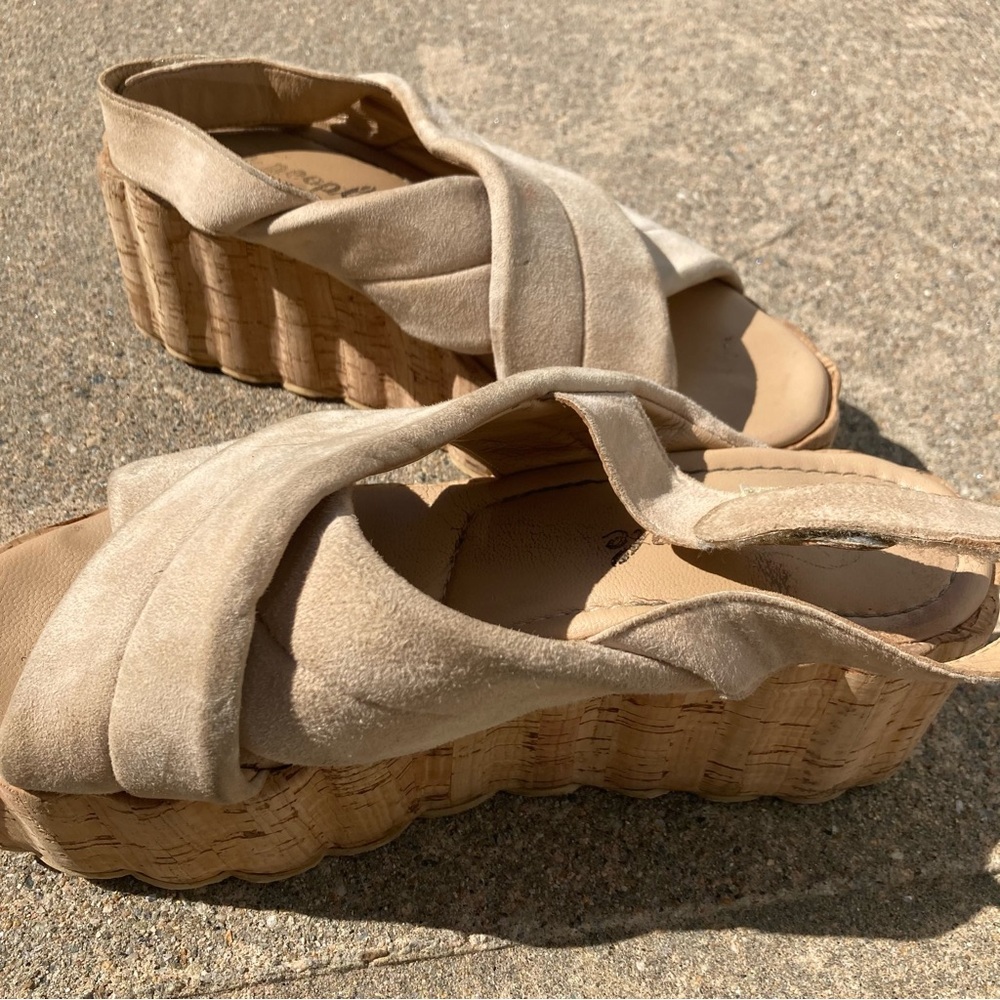 Free people platform cork sandal